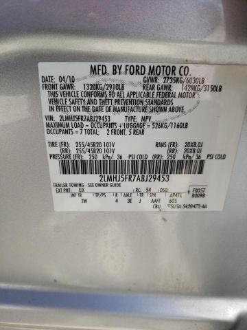 Photo 14 from auction – 2010 LINCOLN MKT with VIN 2LMHJ5FR7ABJ29453