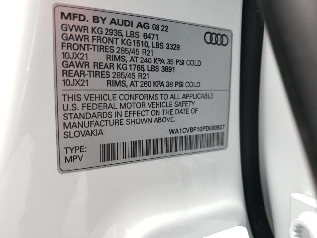 Photo 14 from auction – 2023 AUDI Q8 PRESTIG with VIN WA1CVBF10PD000927