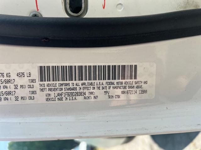 Photo 10 from auction – 2011 JEEP COMPASS SP with VIN 1J4NF1FB2BD283834