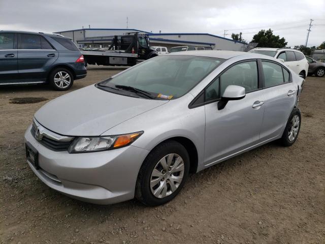 HONDA CIVIC LX 2012 with VIN 2HGFB2F58CH583695 - Photo from auction