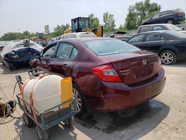 Photo 2 from auction – 2012 HONDA CIVIC EX with VIN 19XFB2F85CE030622