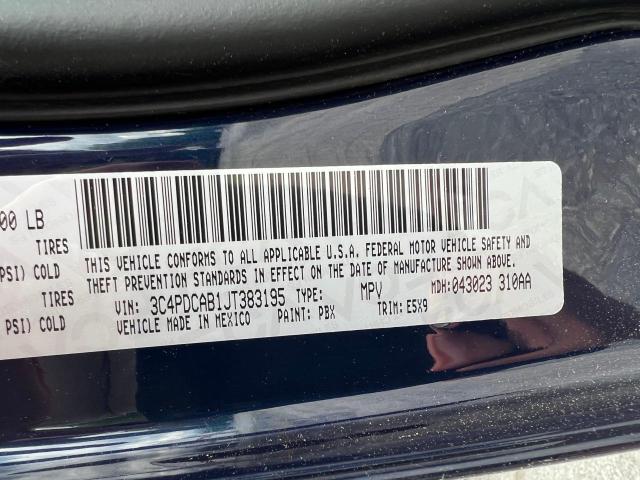 Photo 10 from auction – 2018 DODGE JOURNEY SE with VIN 3C4PDCAB1JT383195