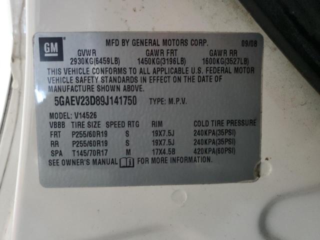 Photo 14 from auction – 2009 BUICK ENCLAVE CX with VIN 5GAEV23D89J141750