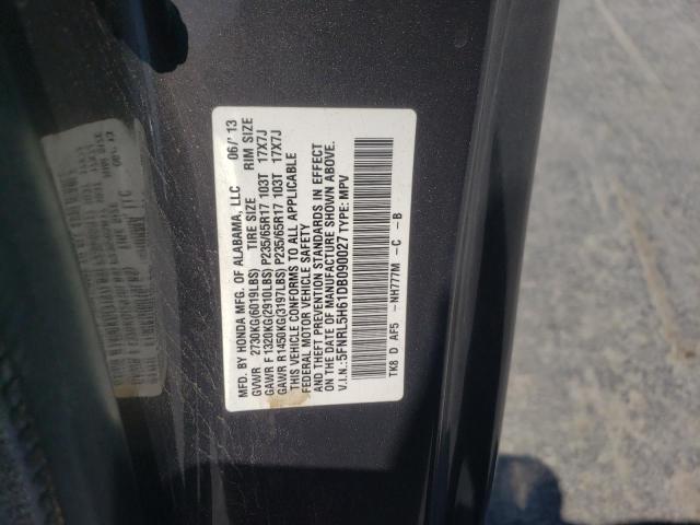 Photo 14 from auction – 2013 HONDA ODYSSEY EX with VIN 5FNRL5H61DB090027