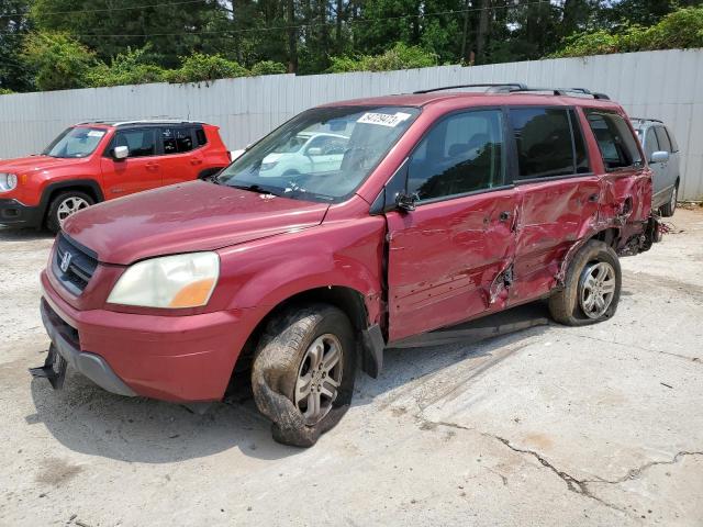 HONDA PILOT EXL 2003 with VIN 2HKYF18503H510847 - Photo from auction
