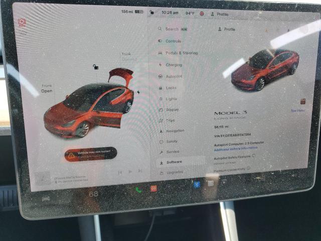 Photo 9 from auction – 2018 TESLA MODEL 3 with VIN 5YJ3E1EA8JF047284