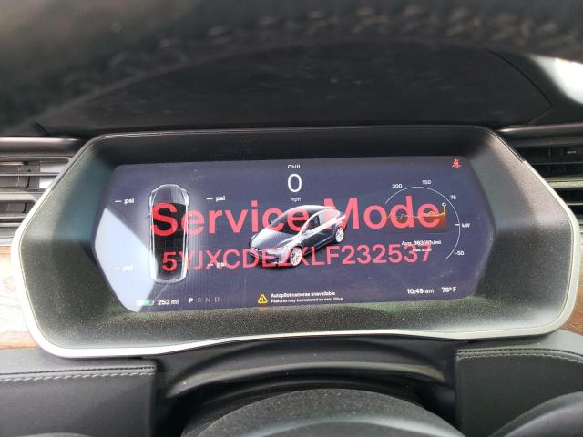 Photo 9 from auction – 2020 TESLA MODEL X with VIN 5YJXCDE2XLF232537