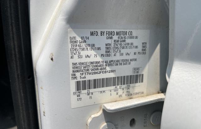 Photo 10 from auction – 2015 FORD F250 SUPER with VIN 1FT7W2B62FEB12501