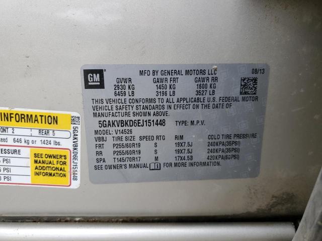 Photo 14 from auction – 2014 BUICK ENCLAVE with VIN 5GAKVBKD6EJ151448