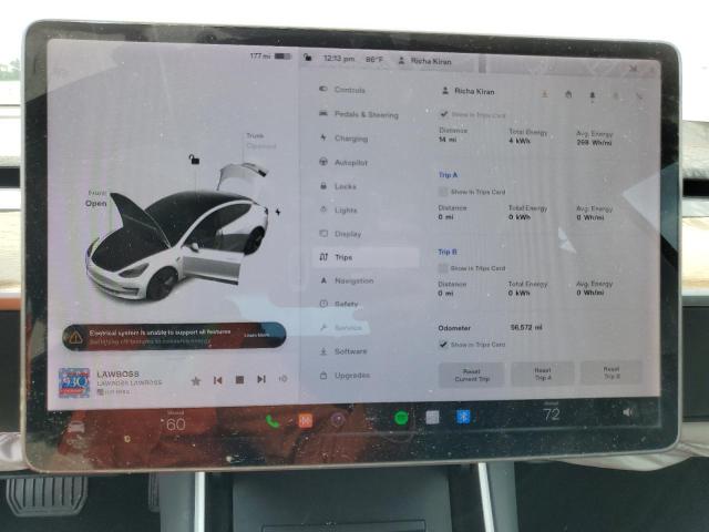 Photo 9 from auction – 2018 TESLA MODEL 3 with VIN 5YJ3E1EAXJF047769
