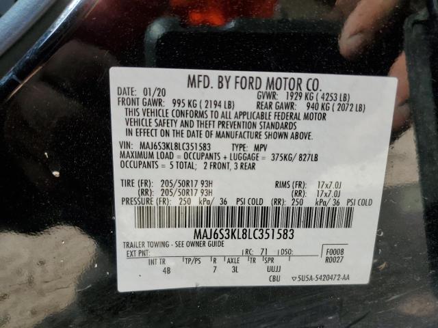 Photo 14 from auction – 2020 FORD ECOSPORT T with VIN MAJ6S3KL8LC351583