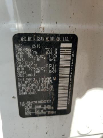 Photo 14 from auction – 2017 NISSAN ARMADA PLA with VIN JN8AY2NF8H9302332