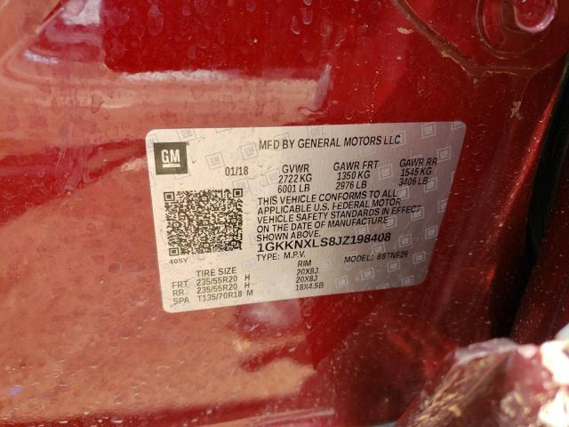 Photo 14 from auction – 2018 GMC ACADIA DEN with VIN 1GKKNXLS8JZ198408