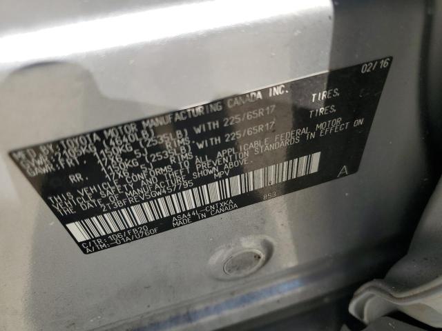 Photo 14 from auction – 2016 TOYOTA RAV4 LE with VIN 2T3BFREV5GW457795