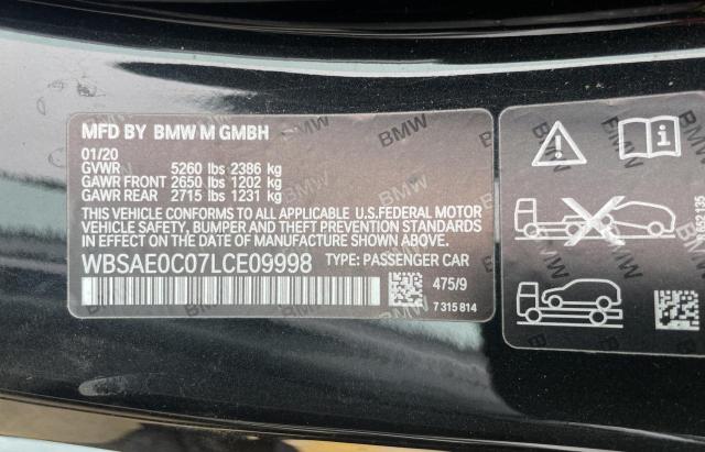 Photo 10 from auction – 2020 BMW M8 with VIN WBSAE0C07LCE09998