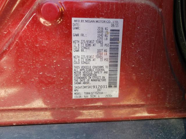 Photo 14 from auction – 2015 NISSAN ROGUE S with VIN 5N1AT2MT5FC917031