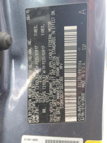 Photo 14 from auction – 2015 TOYOTA SIENNA LE with VIN 5TDKK3DCXFS627366