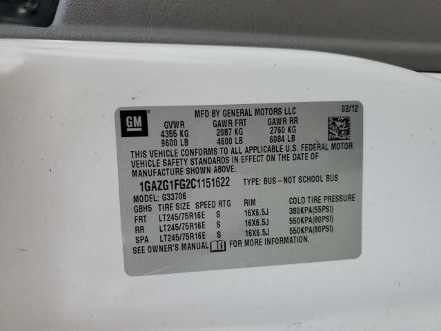 Photo 14 from auction – 2012 CHEVROLET EXPRESS G3 with VIN 1GAZG1FG2C1151622