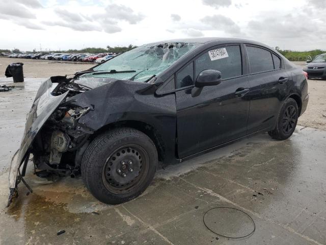 HONDA CIVIC LX 2013 with VIN 19XFB2F5XDE038612 - Photo from auction