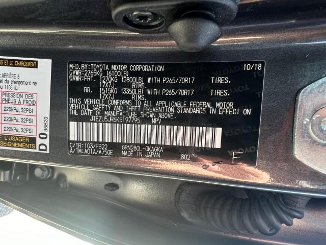 Photo 10 from auction – 2019 TOYOTA 4RUNNER SR with VIN JTEZU5JR6K5197795
