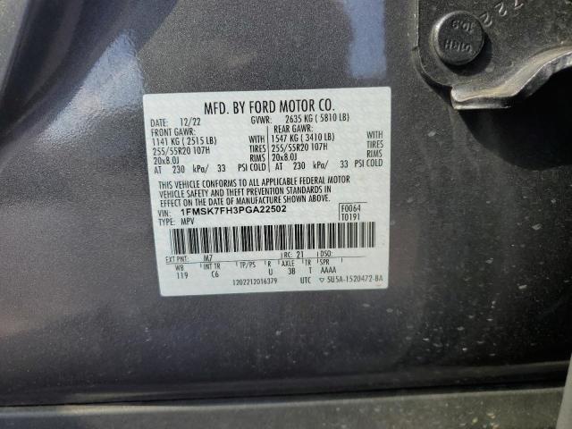 Photo 14 from auction – 2023 FORD EXPLORER L with VIN 1FMSK7FH3PGA22502