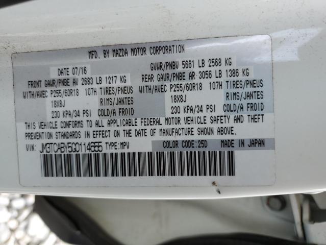 Photo 14 from auction – 2016 MAZDA CX-9 TOURI with VIN JM3TCABY5G0114655