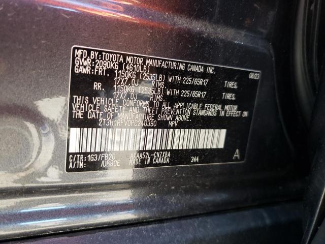 Photo 14 from auction – 2023 TOYOTA RAV4 LE with VIN 2T3H1RFV0PC240390