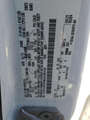 Photo 14 from auction – 2013 FORD ESCAPE SE with VIN 1FMCU9GX4DUC80332