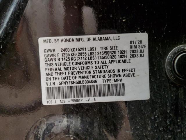 Photo 14 from auction – 2020 HONDA PASSPORT E with VIN 5FNYF8H50LB004846
