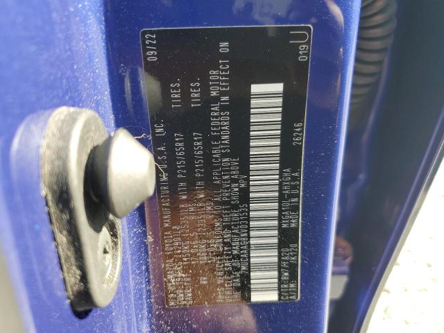 Photo 14 from auction – 2022 TOYOTA COROLLA CR with VIN 7MUCAAAG8NV031535