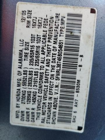 Photo 14 from auction – 2006 HONDA ODYSSEY EX with VIN 5FNRL38746B054851