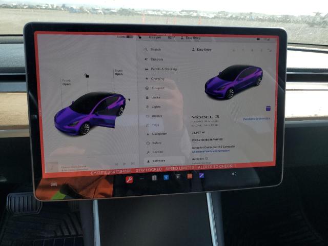 Photo 9 from auction – 2019 TESLA MODEL 3 with VIN 5YJ3E1EB3KF194168