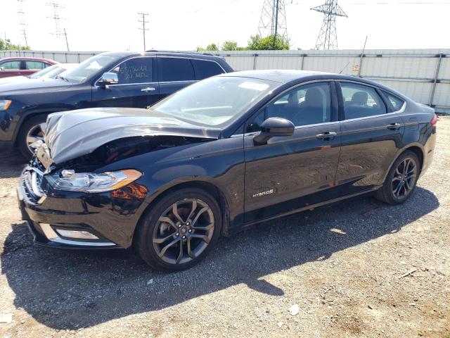 FORD FUSION SE 2018 with VIN 3FA6P0LU5JR195184 - Photo from auction