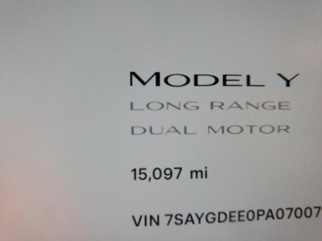 Photo 9 from auction – 2023 TESLA MODEL Y with VIN 7SAYGDEE0PA070071