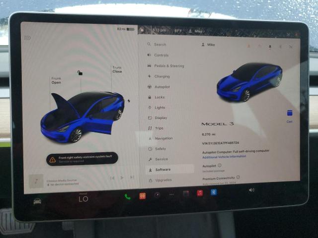 Photo 9 from auction – 2023 TESLA MODEL 3 with VIN 5YJ3E1EA7PF485724