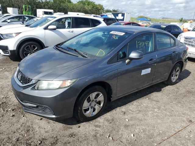 Photo 1 from auction – 2013 HONDA CIVIC LX with VIN 19XFB2F50DE069450