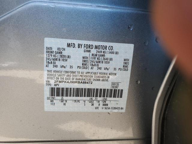 صورة رقم 14 من المزاد - 2024 FORD EDGE SEL مع VIN 2FMPK4J90RBA88472