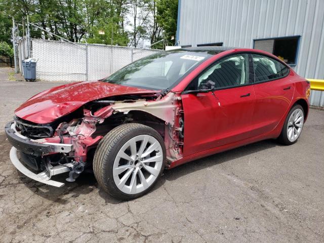TESLA MODEL 3 2022 with VIN 5YJ3E1EA0NF304458 - Photo from auction
