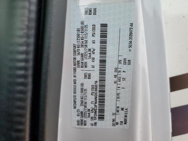 Photo 10 from auction – 2021 FREE MOTORHOME with VIN 1FDWE3FN4NDC06076