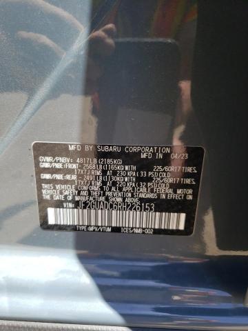 Photo 14 from auction – 2024 SUBARU CROSSTREK with VIN JF2GUADC6RH226153