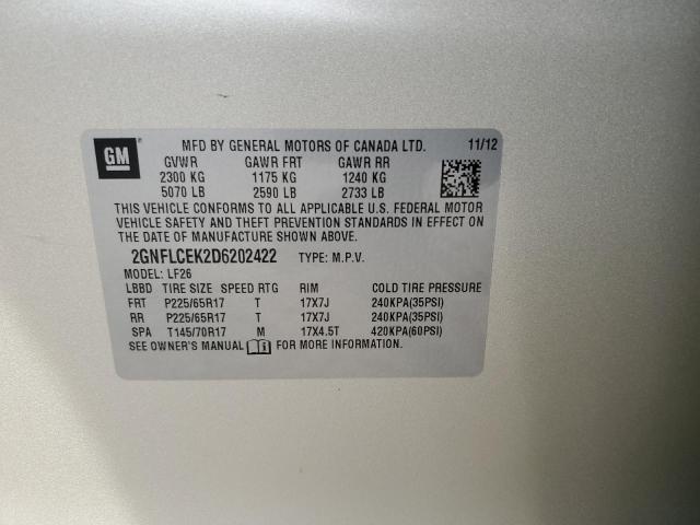 Photo 14 from auction – 2013 CHEVROLET EQUINOX LS with VIN 2GNFLCEK2D6202422
