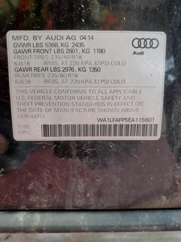 Photo 14 from auction – 2014 AUDI Q5 PREMIUM with VIN WA1LFAFP5EA115601