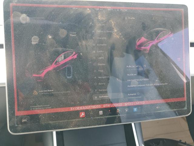 Photo 9 from auction – 2020 TESLA MODEL 3 with VIN 5YJ3E1EA3LF718203