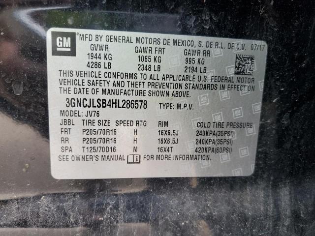 Photo 14 from auction – 2017 CHEVROLET TRAX 1LT with VIN 3GNCJLSB4HL286578