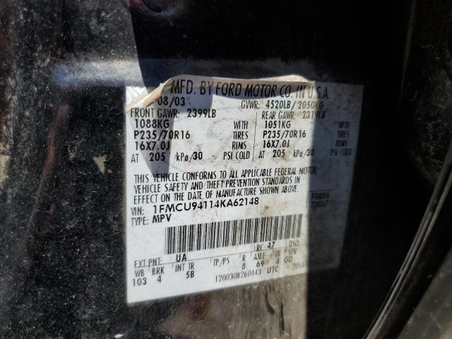 Photo 14 from auction – 2004 FORD ESCAPE LIM with VIN 1FMCU94114KA62148