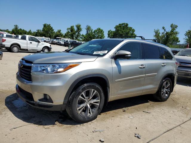 TOYOTA HIGHLANDER 2016 with VIN 5TDJKRFH3GS300672 - Photo from auction