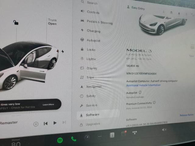 Photo 9 from auction – 2021 TESLA MODEL 3 with VIN 5YJ3E1EBXMF924984
