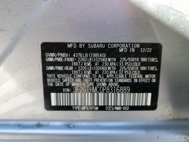 Photo 14 from auction – 2023 SUBARU CROSSTREK with VIN JF2GTHMC0P8316889