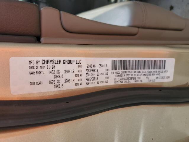 Photo 14 from auction – 2011 JEEP GRAND CHER with VIN 1J4RR4GG8BC587549