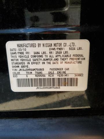 Photo 14 from auction – 2010 INFINITI EX35 BASE with VIN JN1AJ0HR6AM754845